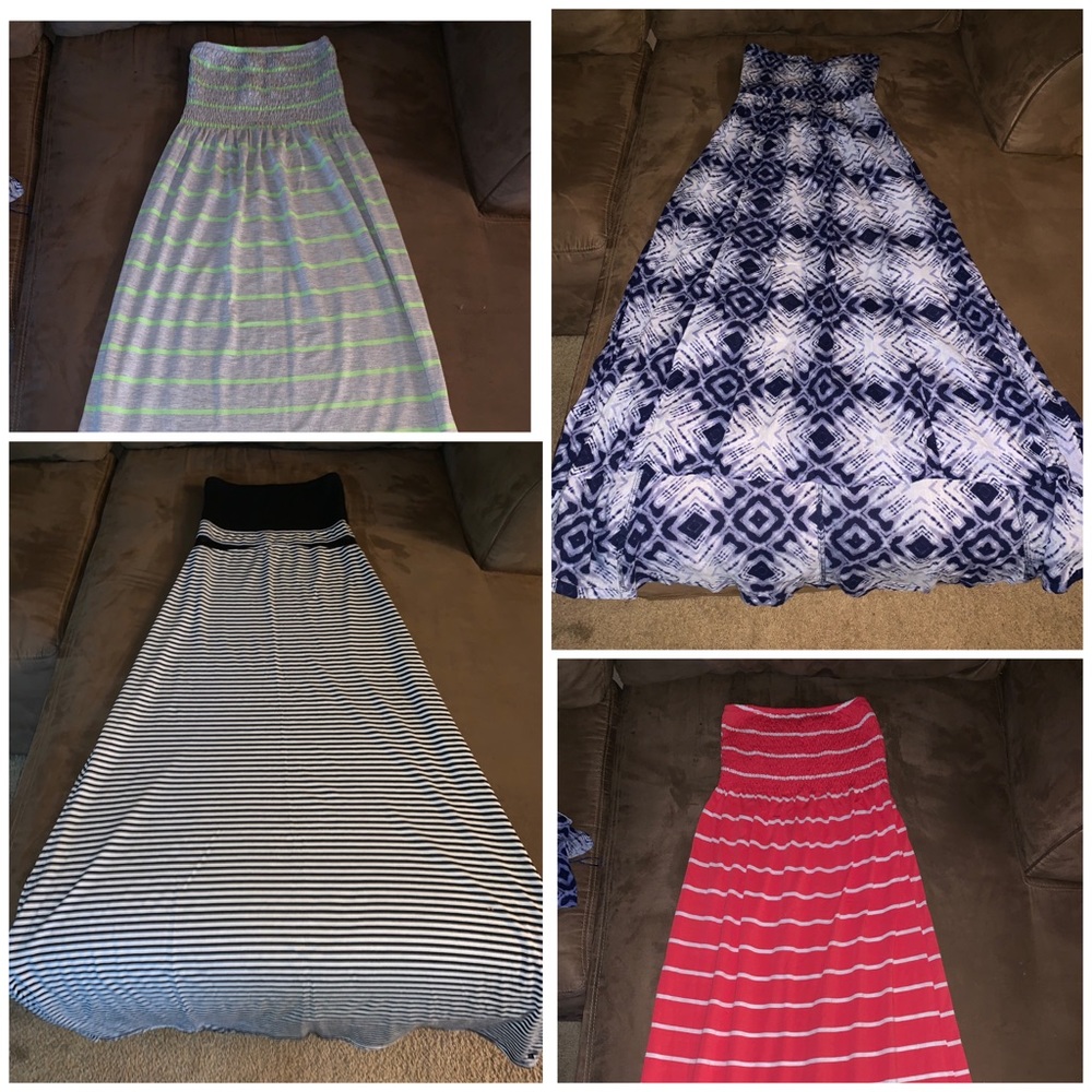 Summer strapless summer dresses